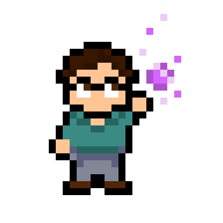 Pixel art portrait of Piotr Bomba